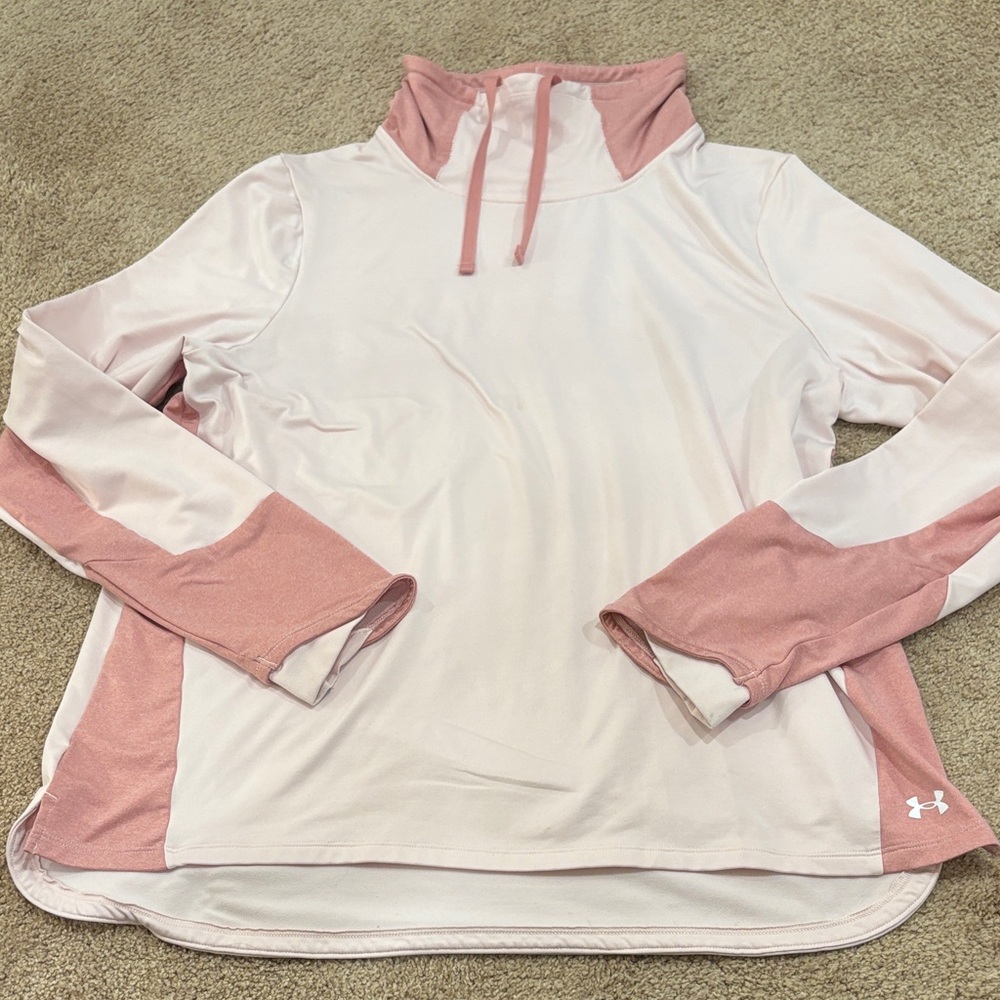 Under armour loose cold gear pullover funnel neck sweatshirt